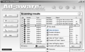 adaware spyware removal